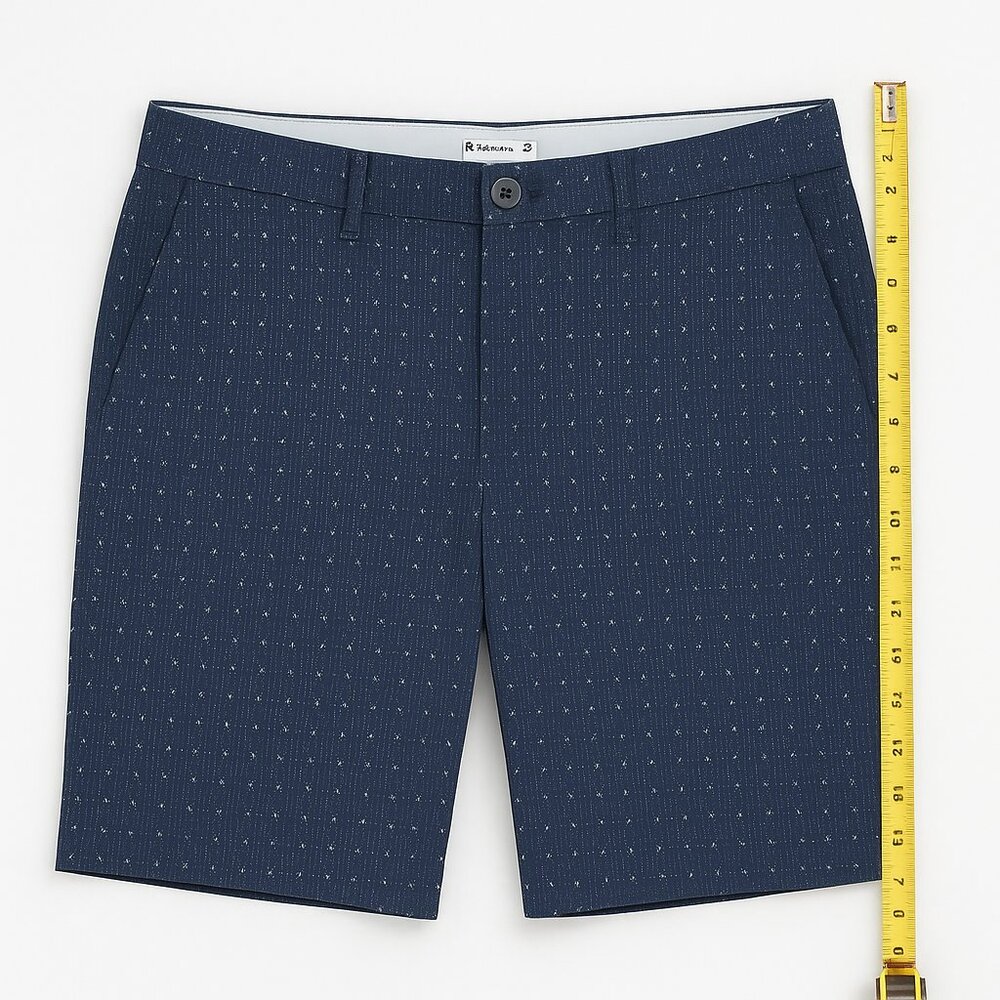 Original Penguin Navy Blue Patterned Shorts – Men’s Size 32